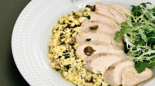 Куриные грудки с польским соусом