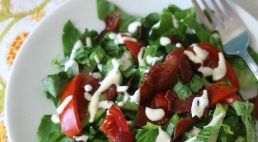 Салат с беконом