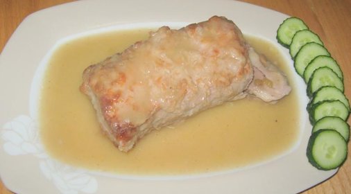 Свинина с яблоками по-польски