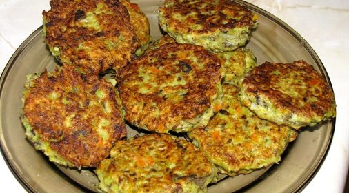 Овощные медальоны с грибами