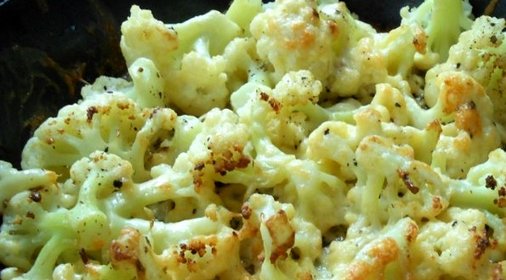 Цветная капуста в сливочно-сырном соусе