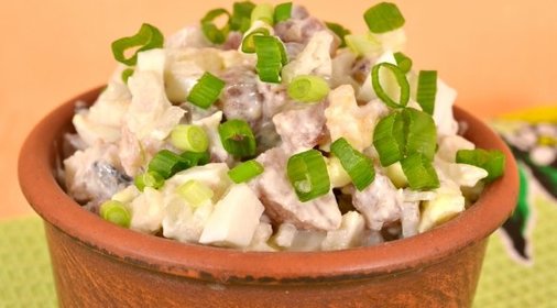 Салат из сельди с грецкими орехами