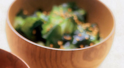 Салат из водорослей с огурцом