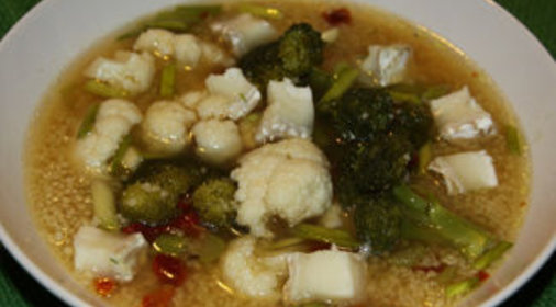 Салат из фузилли с креветками