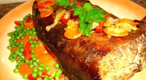 Сом в духовке