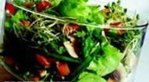 Грибной салат с латуком