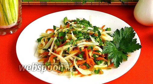 Салат из дайкона с кальмарами