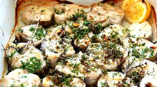 Запеченный хек