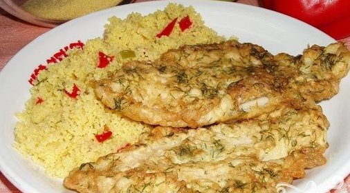 Камбала с крабовым мясом