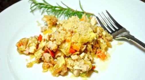 Итальянский салат с курицей