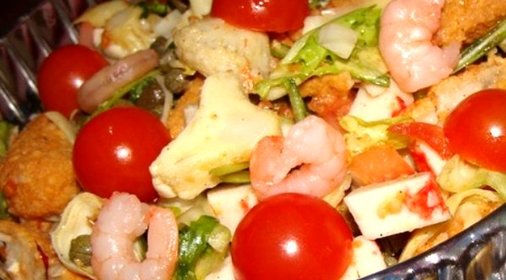 Простой салат с каперсами